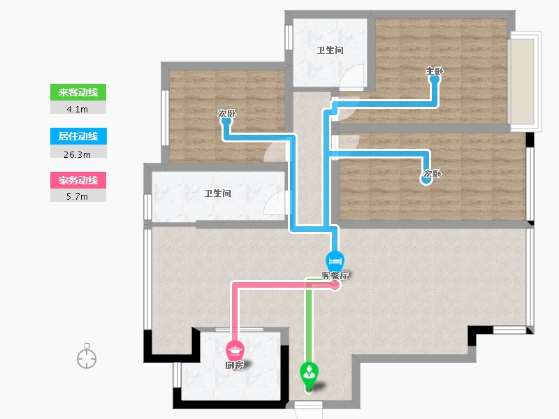 河北省-石家庄市-盛邦花园六区-111.42-户型库-动静线