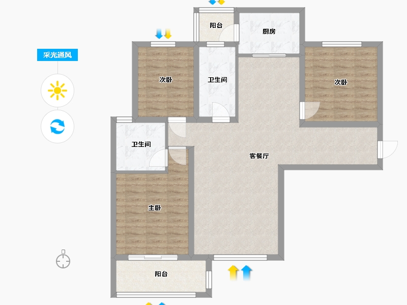 河北省-保定市-安新县湿地华城-100.00-户型库-采光通风