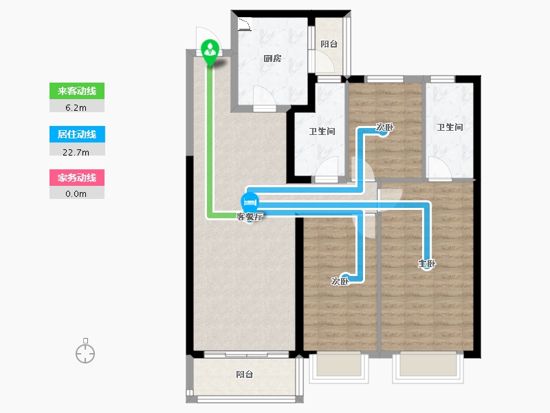 山西省-太原市-恒大金碧天下-94.48-户型库-动静线