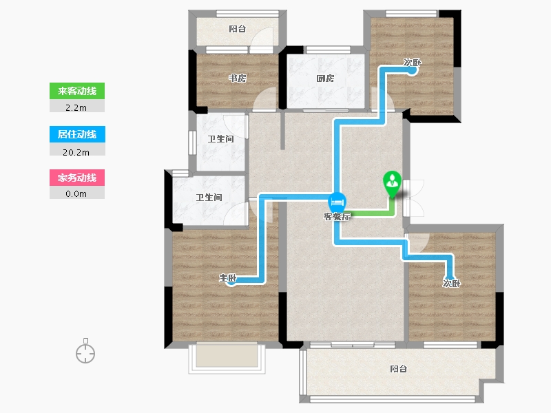 安徽省-安庆市-逸龙府-97.73-户型库-动静线