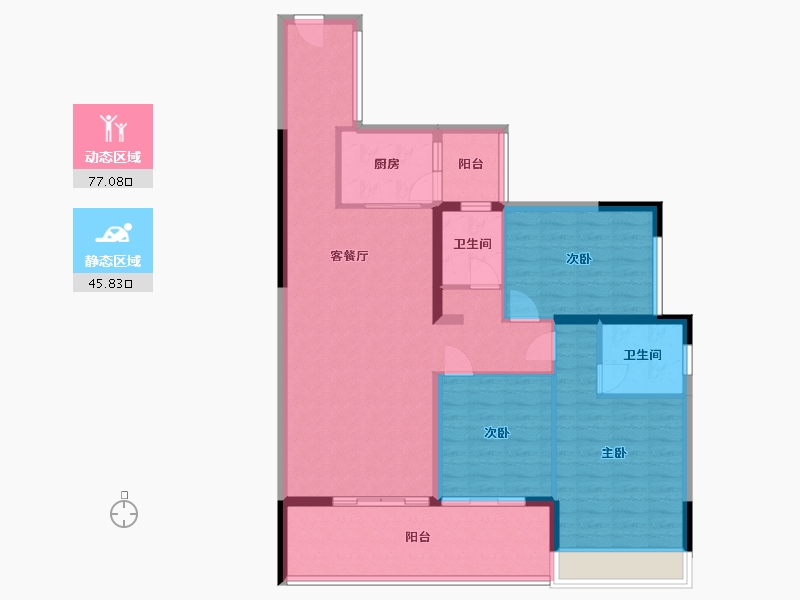 广东省-惠州市-康顺金碧湾-111.01-户型库-动静分区