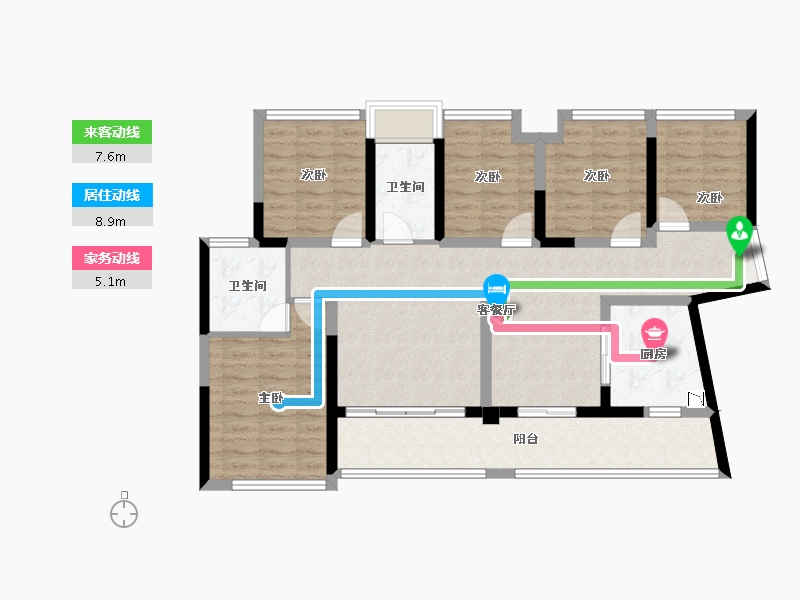 广东省-惠州市-牧云溪谷-106.96-户型库-动静线