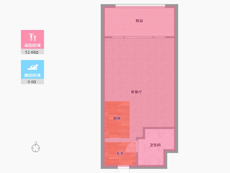 浙江省-宁波市-江湾SOHO-48.29-户型库-动静分区