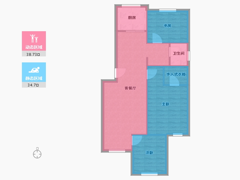 山东省-青岛市-福临万家-66.44-户型库-动静分区