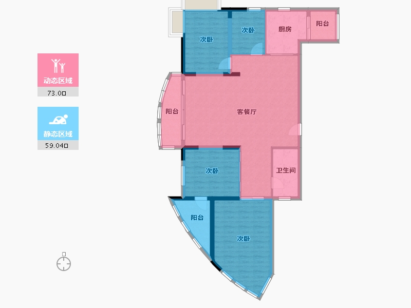 上海-上海市-夏-120.40-户型库-动静分区