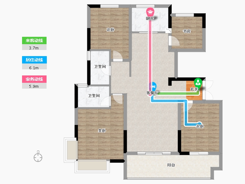 河南省-商丘市-建业香槟圣园-115.69-户型库-动静线