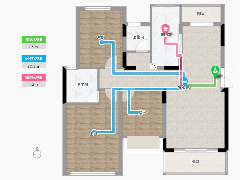 四川省-巴中市-江南福地二期-88.46-户型库-动静线