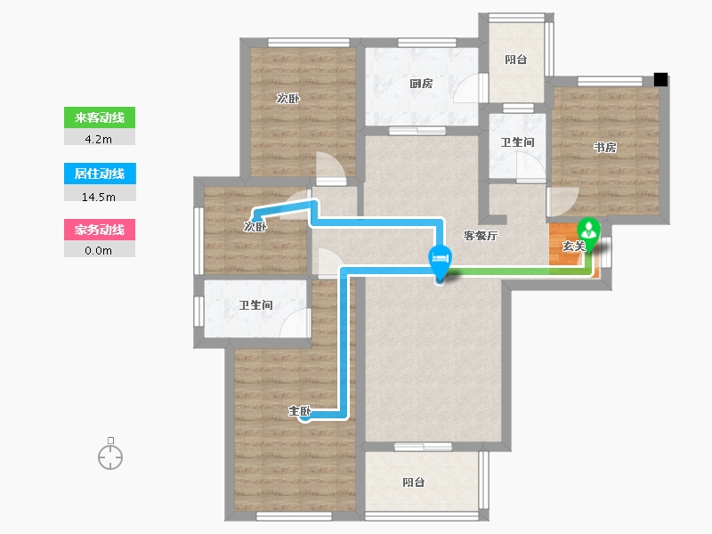 四川省-成都市-保利堂悦府-98.27-户型库-动静线