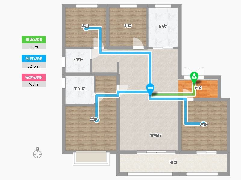 山东省-济南市-金茂府-113.00-户型库-动静线