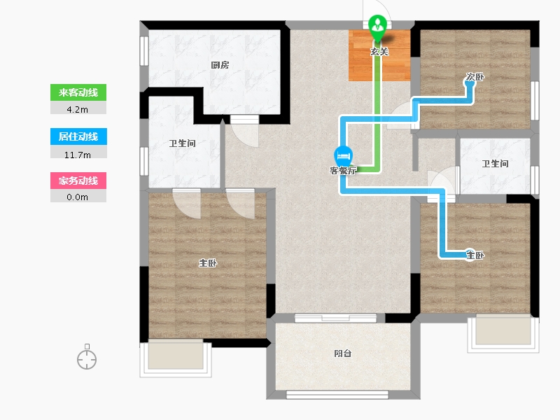 四川省-成都市-书香华府-87.51-户型库-动静线