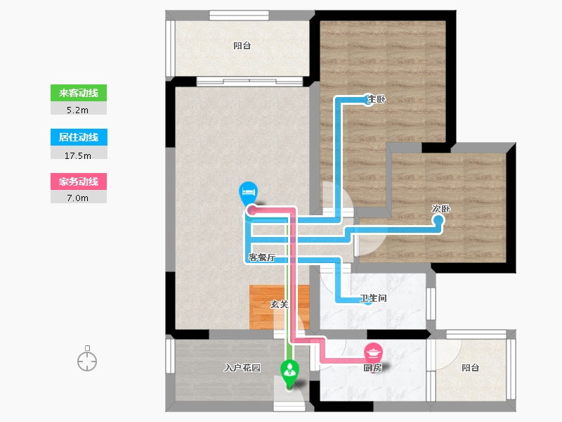 四川省-成都市-铁投天府桃源-65.35-户型库-动静线