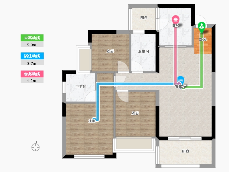 四川省-成都市-恒大滨河左岸-82.52-户型库-动静线