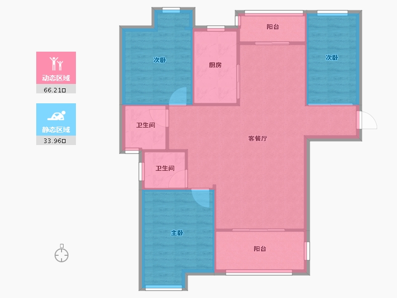 湖北省-武汉市-水墨江郡-91.71-户型库-动静分区