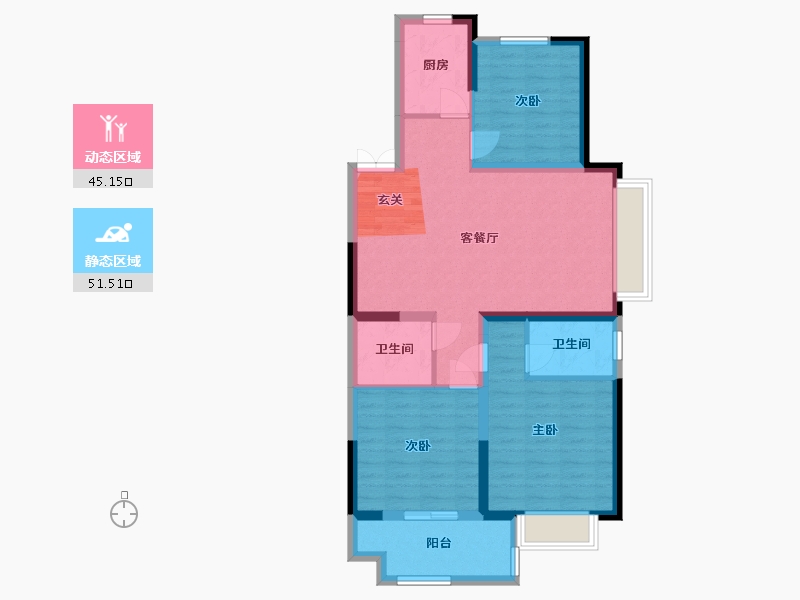 河南省-安阳市-海悦光明城-86.27-户型库-动静分区