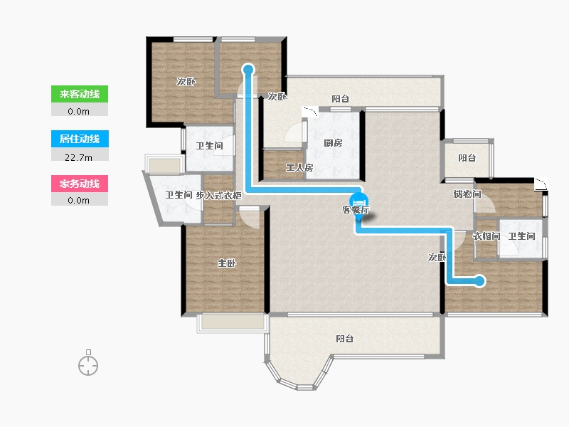 广东省-深圳市-南海玫瑰花园三期-229.99-户型库-动静线