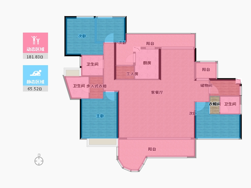 广东省-深圳市-南海玫瑰花园三期-229.99-户型库-动静分区