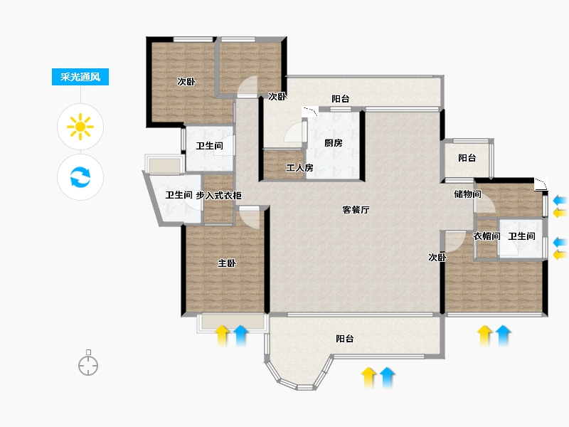 广东省-深圳市-南海玫瑰花园三期-229.99-户型库-采光通风