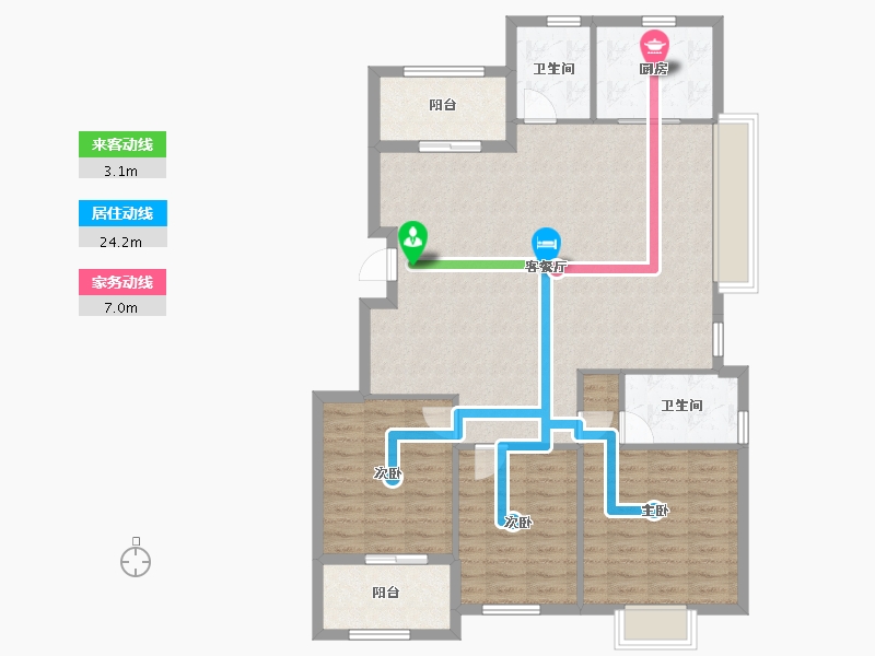 浙江省-湖州市-香悦四季-114.33-户型库-动静线