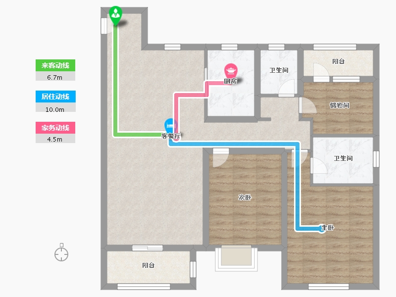 江苏省-南京市-中梁首府-95.99-户型库-动静线