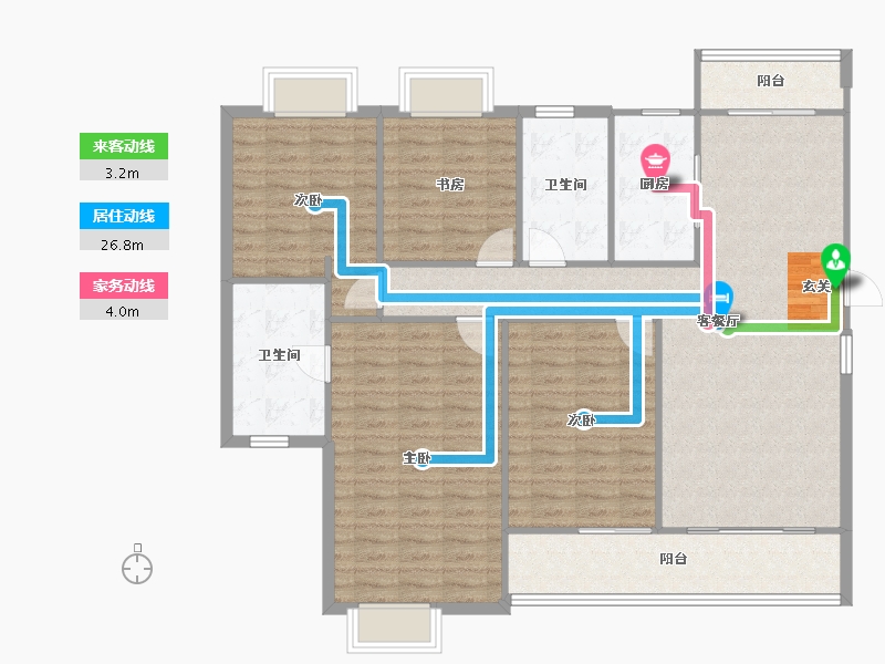 江西省-南昌市-新力东园-129.99-户型库-动静线