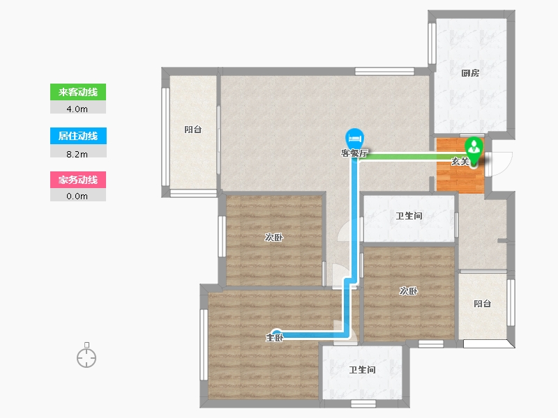 四川省-成都市-佳兆业君汇上品-95.70-户型库-动静线