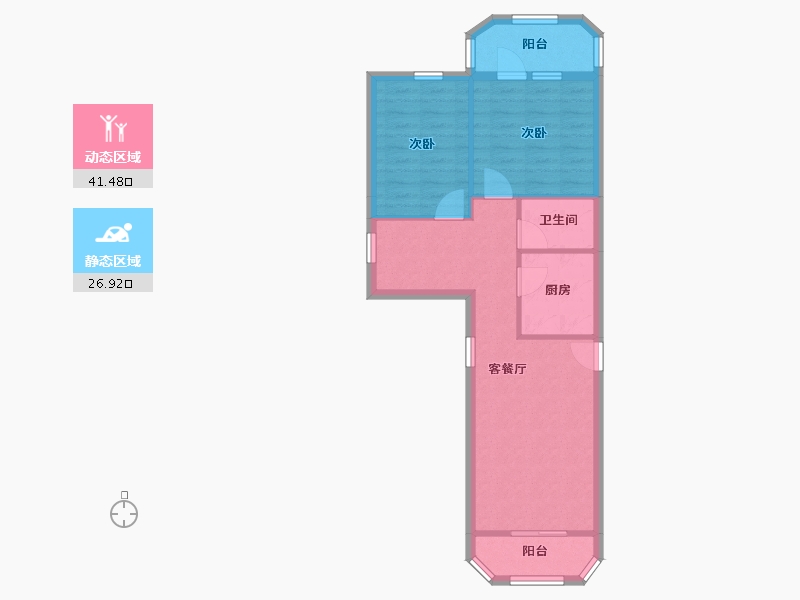 广东省-广州市-海运二街-61.16-户型库-动静分区