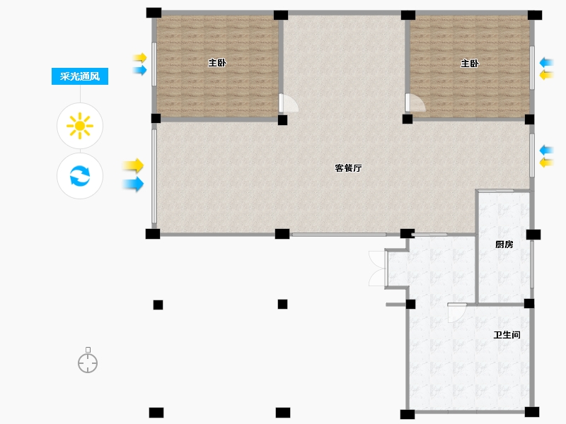 广西壮族自治区-玉林市-农村自建房-180.62-户型库-采光通风