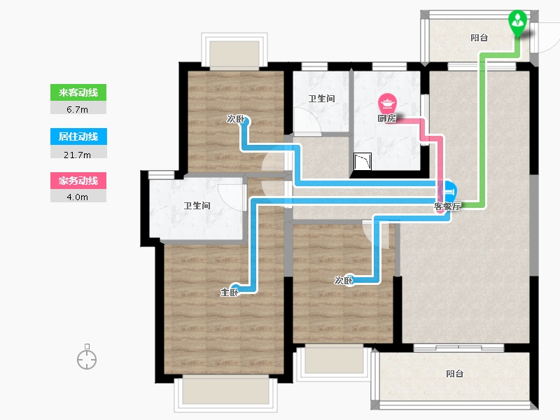 江西省-南昌市-万科华侨城-88.00-户型库-动静线