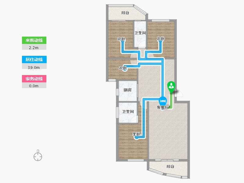 福建省-泉州市-东南豪苑-108.83-户型库-动静线