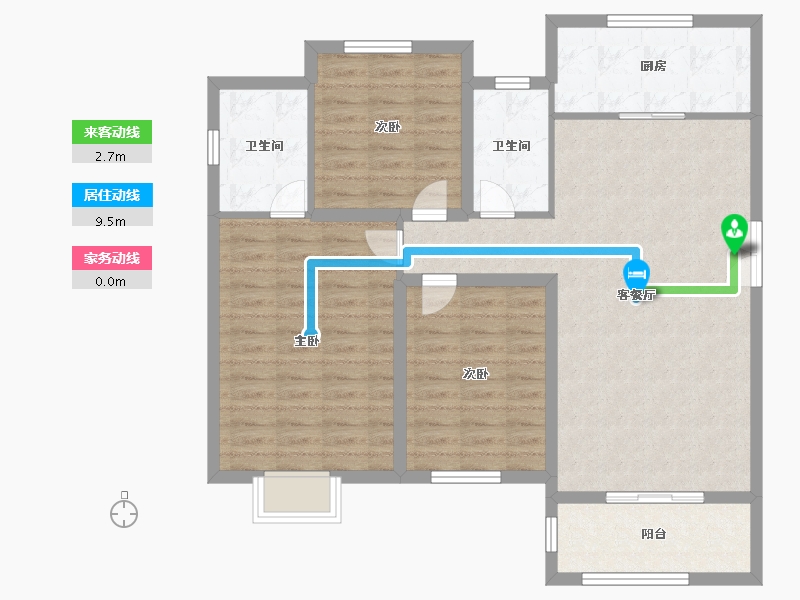 山东省-菏泽市-枫庭骊景-99.00-户型库-动静线