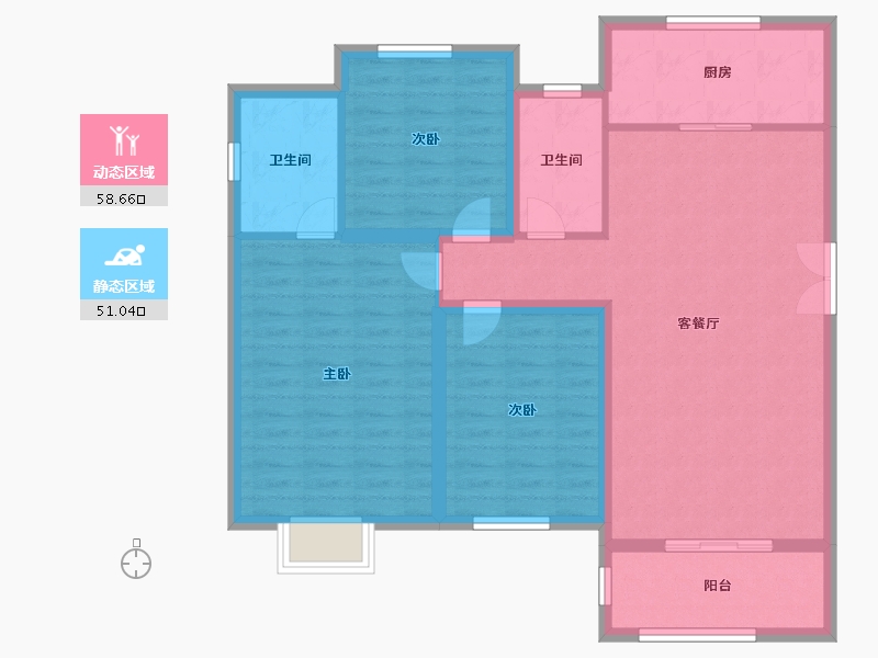 山东省-菏泽市-枫庭骊景-99.00-户型库-动静分区