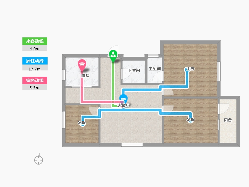 福建省-福州市-福藤苑-77.29-户型库-动静线