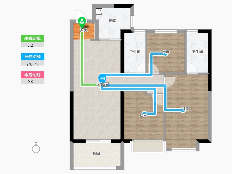 湖北省-武汉市-五矿万境水岸-81.12-户型库-动静线