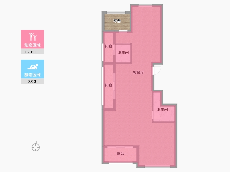 浙江省-杭州市-东都府-78.44-户型库-动静分区