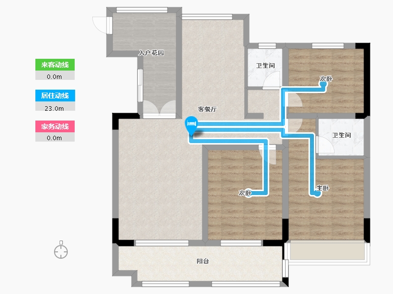 江苏省-泰州市-泰兴书香名院-100.00-户型库-动静线