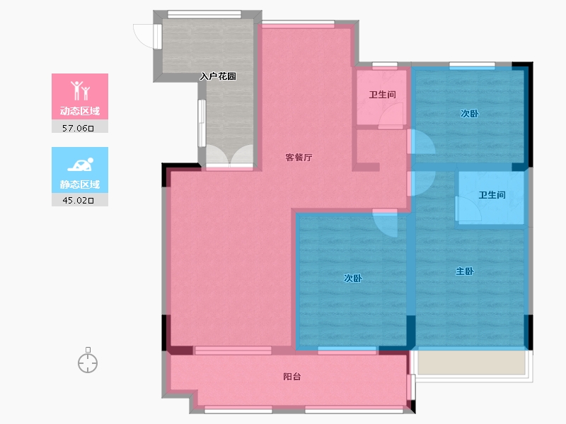 江苏省-泰州市-泰兴书香名院-100.00-户型库-动静分区