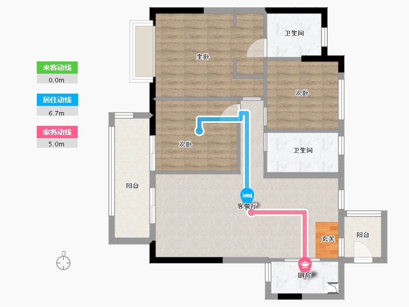 广东省-广州市-广州绿地城-89.14-户型库-动静线