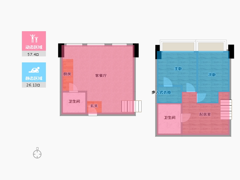 湖北省-武汉市-自贸环球公馆-75.31-户型库-动静分区