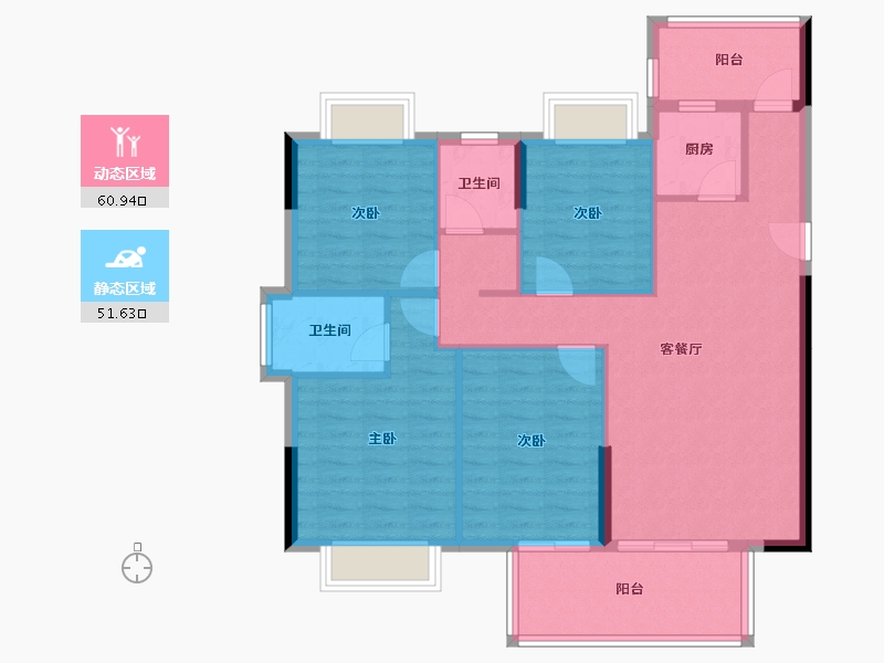 福建省-南平市-富金湖-101.99-户型库-动静分区