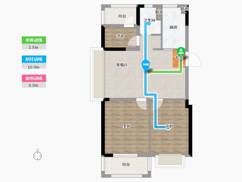 江苏省-南京市-悦�o-72.58-户型库-动静线