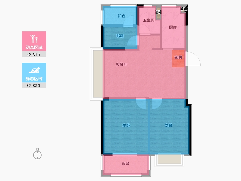 江苏省-南京市-悦�o-72.58-户型库-动静分区