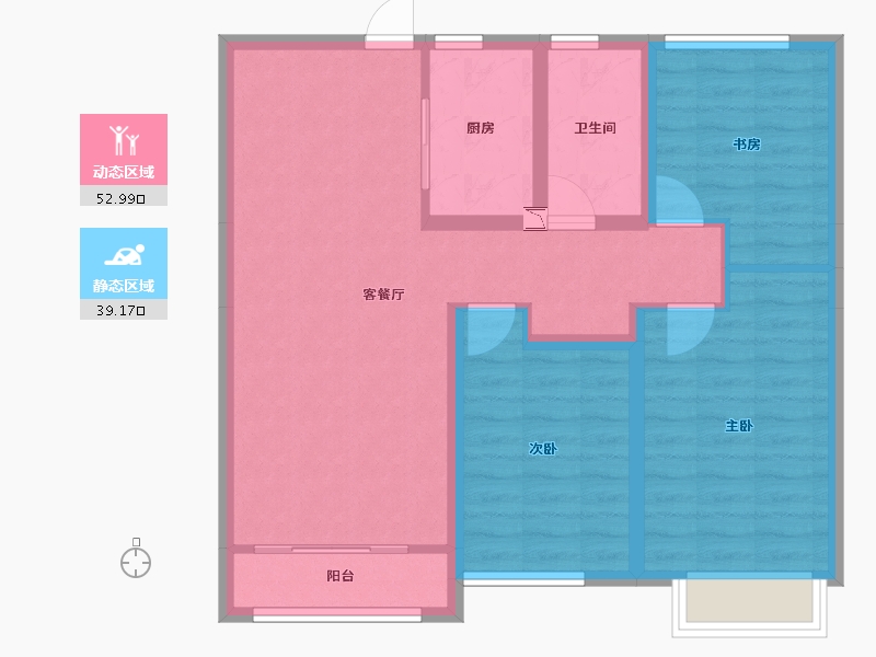 山东省-济宁市-融创滨江壹号-82.25-户型库-动静分区