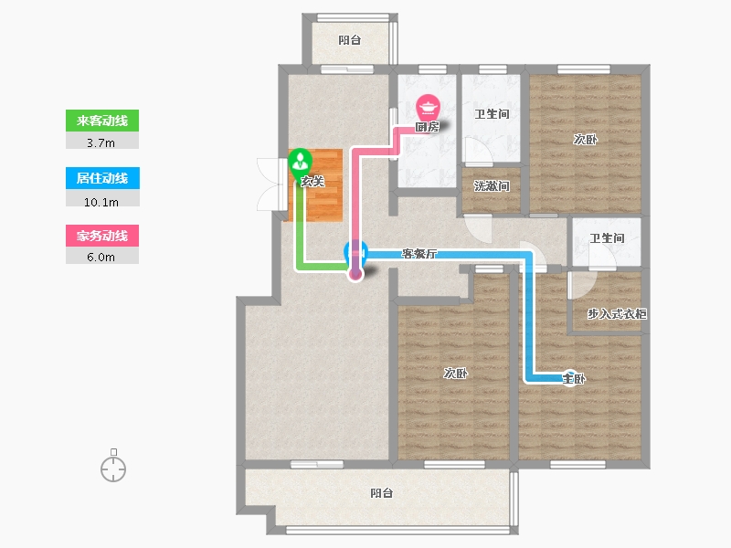 山东省-临沂市-德馨园-123.99-户型库-动静线