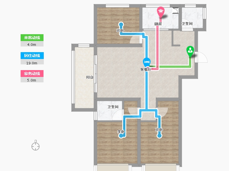 浙江省-温州市-华侨城欢乐天地-89.60-户型库-动静线