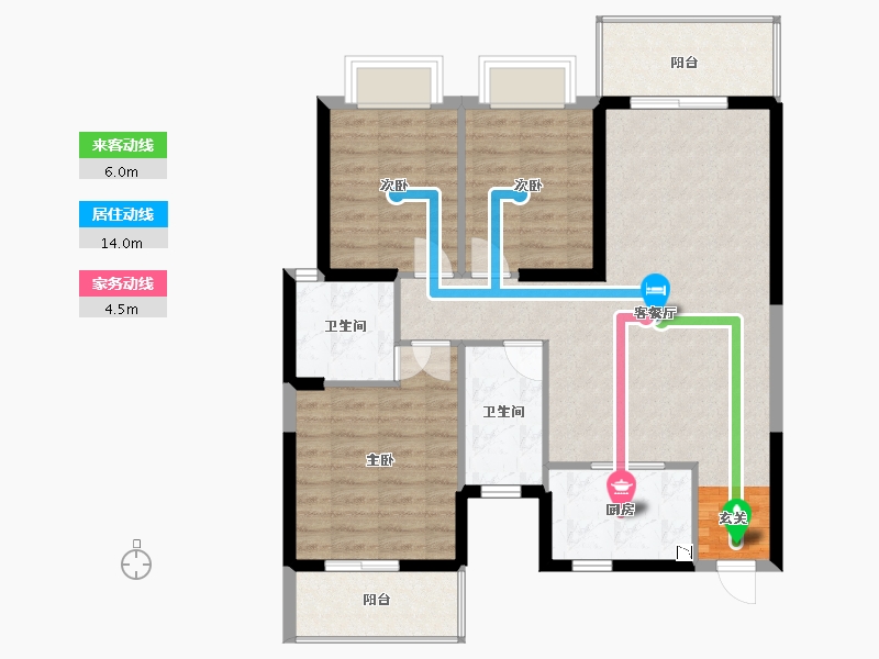 广西壮族自治区-钦州市-中盼・龙门梦幻之岛-89.94-户型库-动静线