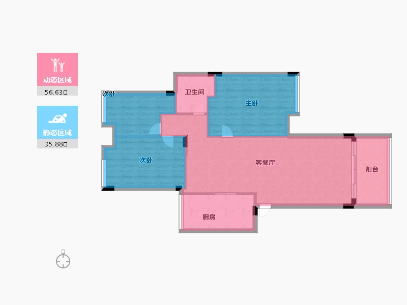 广东省-深圳市-万科第五园-84.00-户型库-动静分区