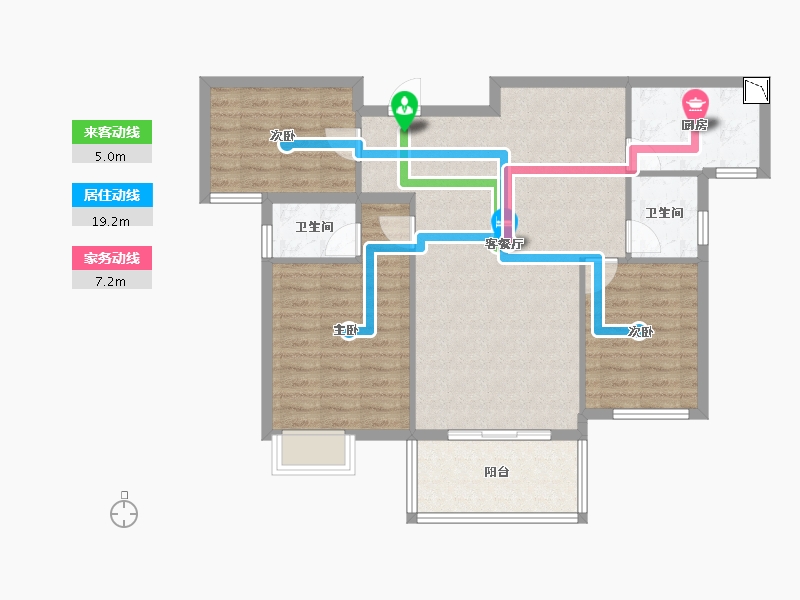 湖北省-随州市-汇龙湾半岛天境-92.03-户型库-动静线