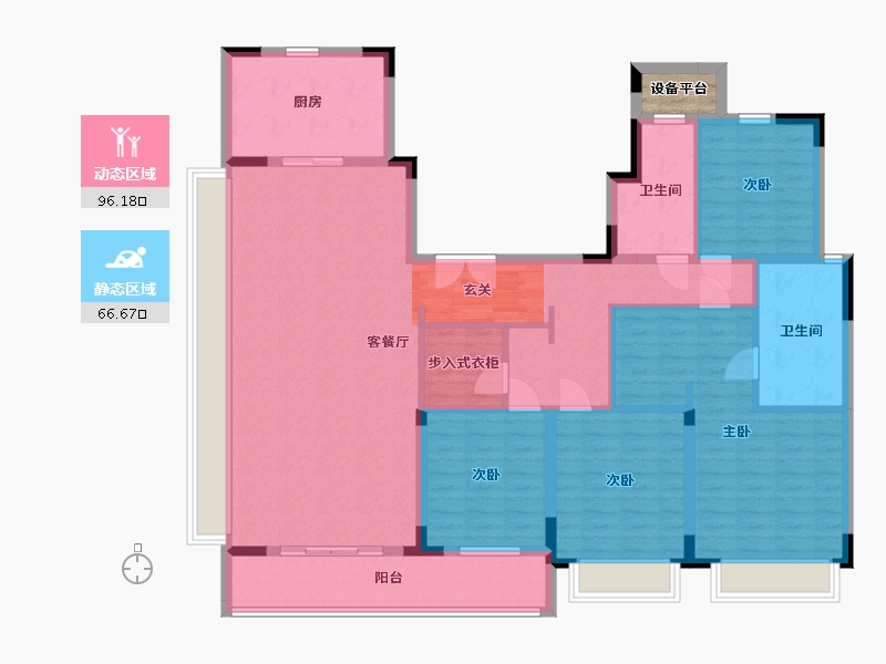 安徽省-蚌埠市-融创山水宸院-149.38-户型库-动静分区