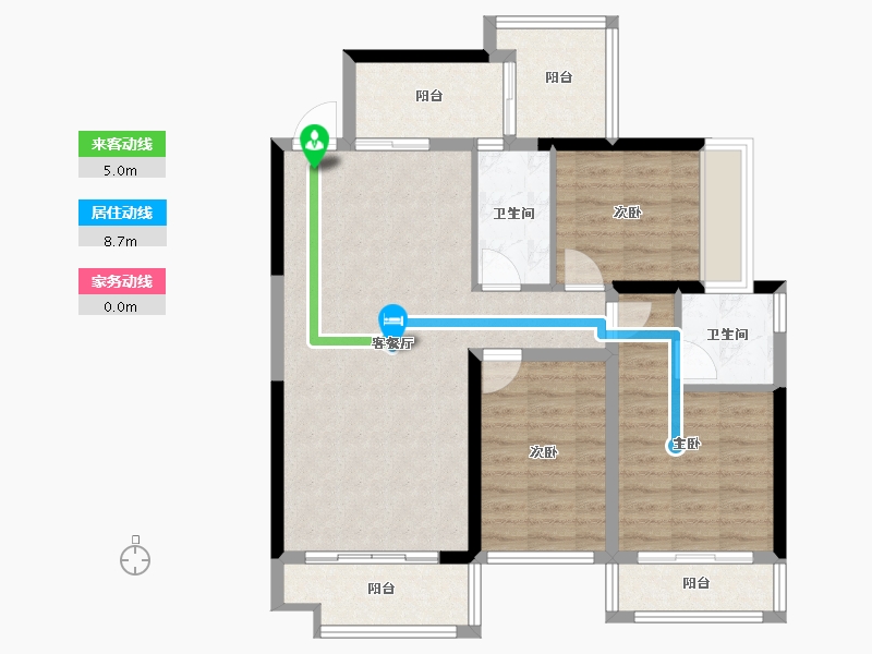 广西壮族自治区-柳州市-南俪首座-91.06-户型库-动静线