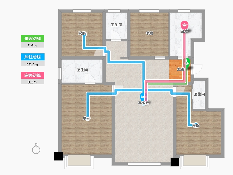 辽宁省-朝阳市-华樾北京-114.36-户型库-动静线